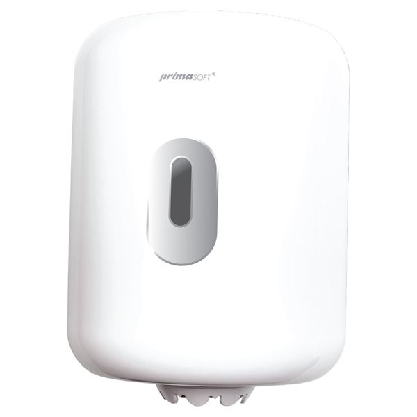 Papierhandtuchspender in Rollen - mittelgroß, weiß