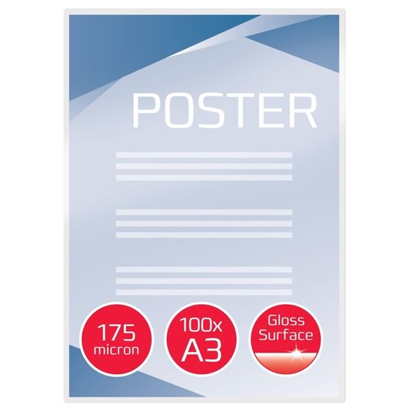 Laminiertaschen GBC, 2x175 mic, A3, glänzend, 100 Stück