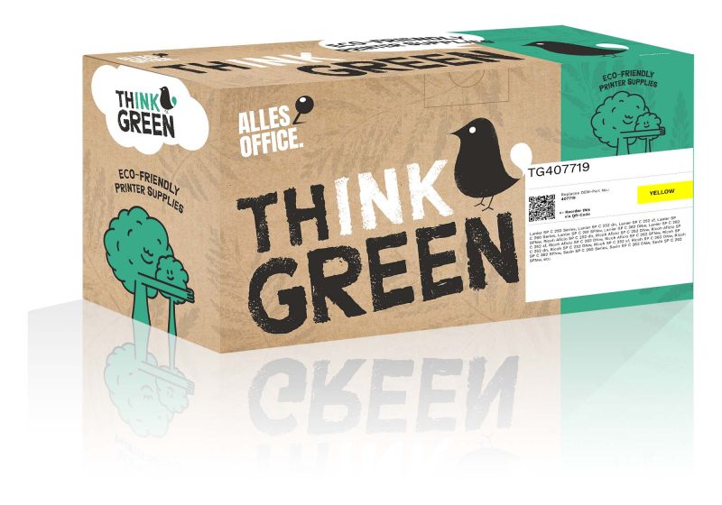 ThinkGreen Ricoh 407719 Toner gelb