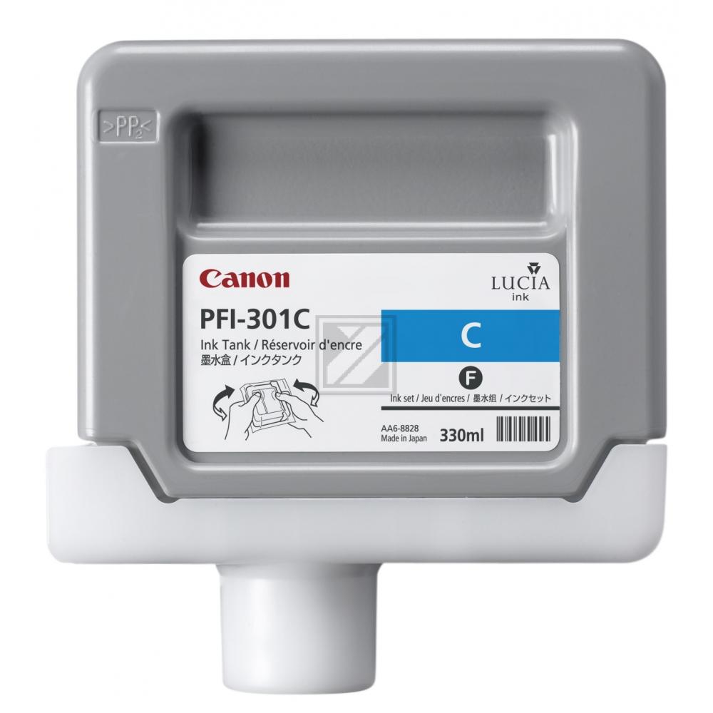 Original Canon 1487B001 / PFI-301C Tinte cyan