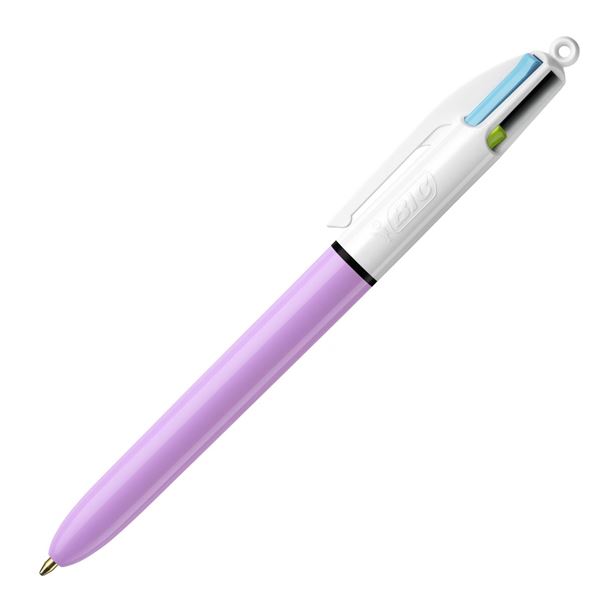Kugelschreiber Bic FUN - vier Farben, lavendel Kugelschreiber Bic FUN - vier Farben, lavendel