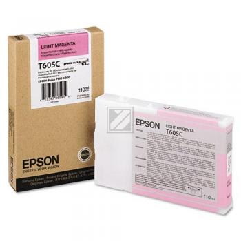 Original Epson C13T605C00 / T605 Tinte magenta hell