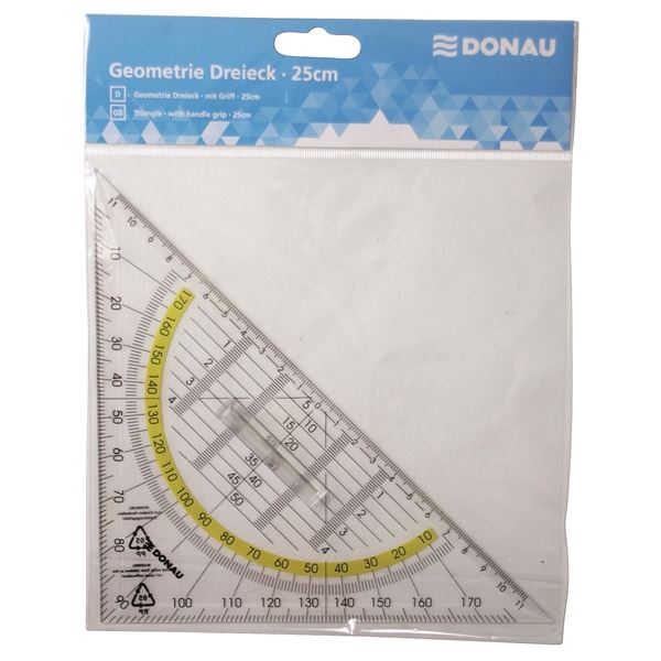 Donau-Dreieck mit Linie, 25 cm, mit Griff