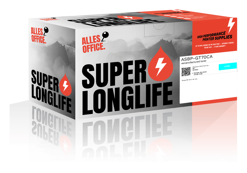 Superlonglife Sharp BP-GT70CA Toner cyan