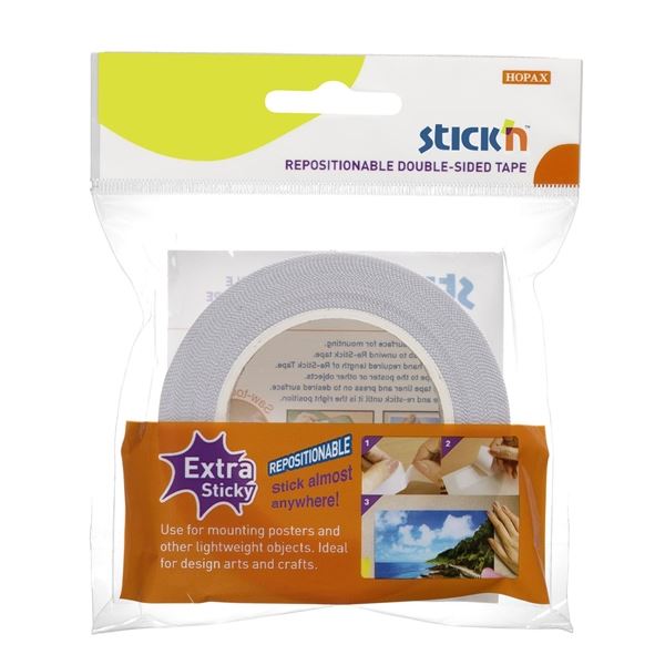 Doppelseitiges Klebeband. Stick'n von Hopax 12mm x 12m