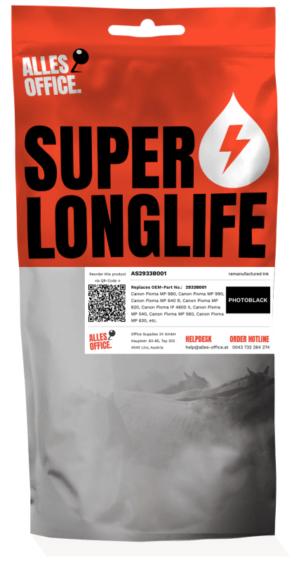 Superlonglife Canon 2933B001 / CLI-521BK Tinte