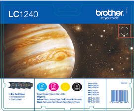Original Brother LC-1240VALBPRF Tinte schwarz, cyan, magenta, gelb