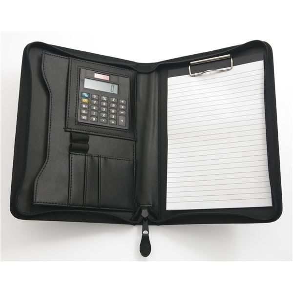 Konferenzmappen A5 mit Taschenrechner, schwarz
