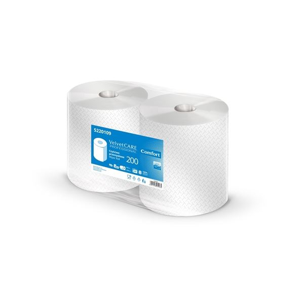 Industrietücher Velvet Prof-2ply,200m,2Rollen