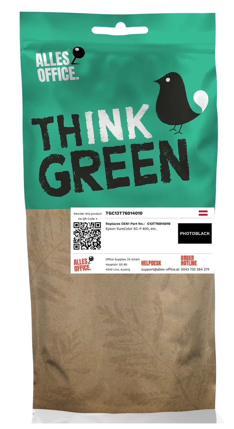 ThinkGreen Epson C13T76014010 / T7601 Tinte