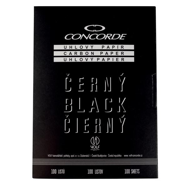 Concorde schwarzes Winkelpapier, 100 Blatt