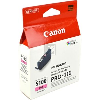 Original Canon 6957C001 / PFI-5100PM Tinte magenta foto Original Canon 6957C001 / PFI-5100PM Tinte magenta foto