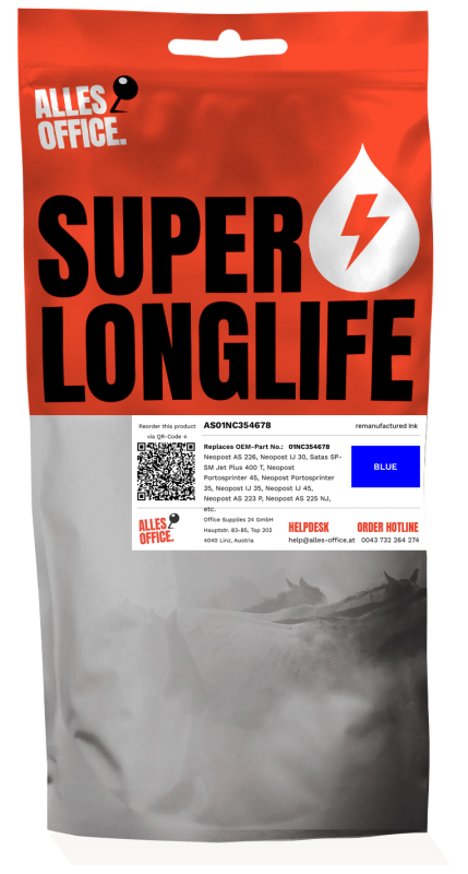 Superlonglife Neopost 01NC354678 Tinte blau