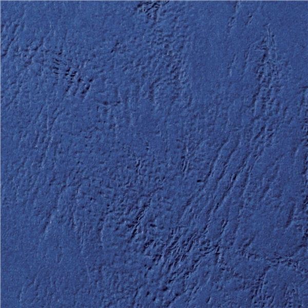 Kartons für Rückseite. GBC, Kunstleder, blau, 100 Stück