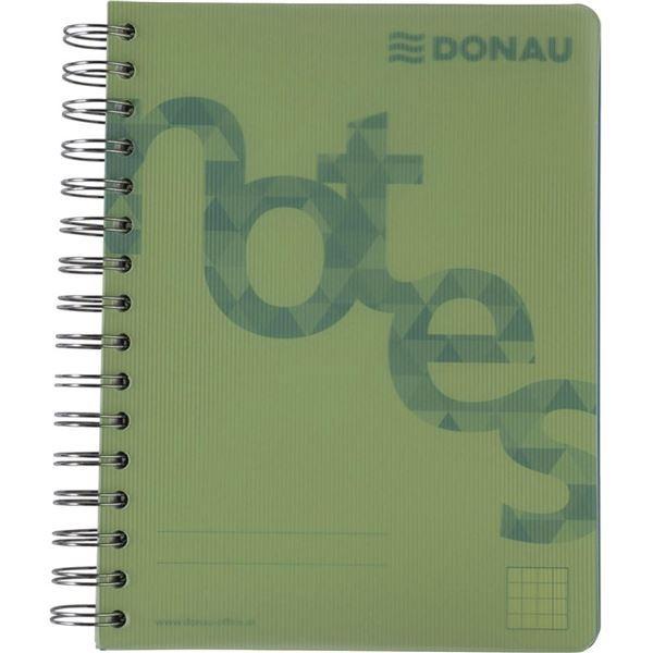 Donau College Notizbuch, A5, quadratisch, grün