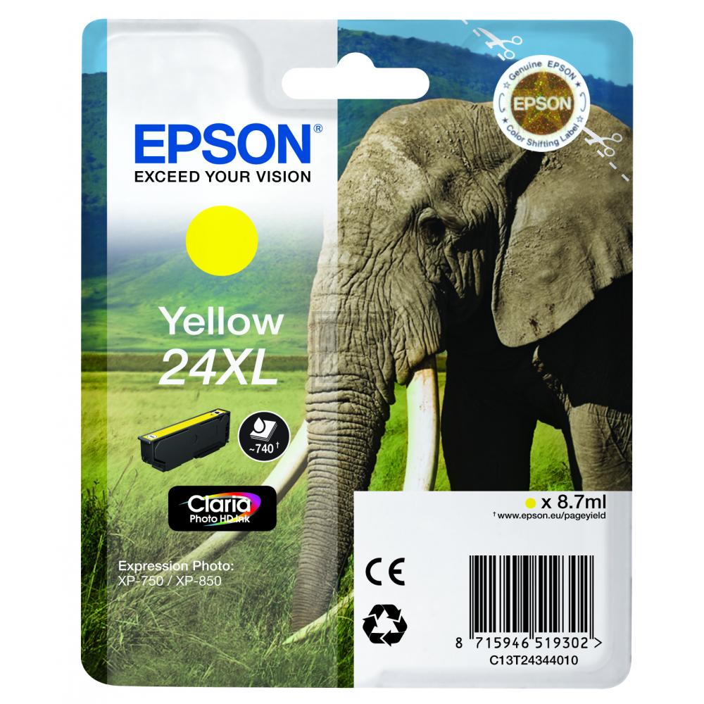 Original Epson C13T24344012 / 24XL Tinte gelb