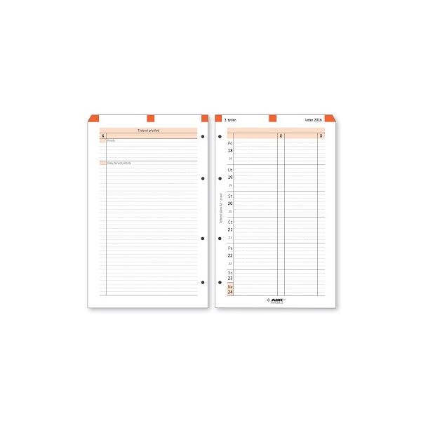 ADK Wochenplaner, A5, rechts