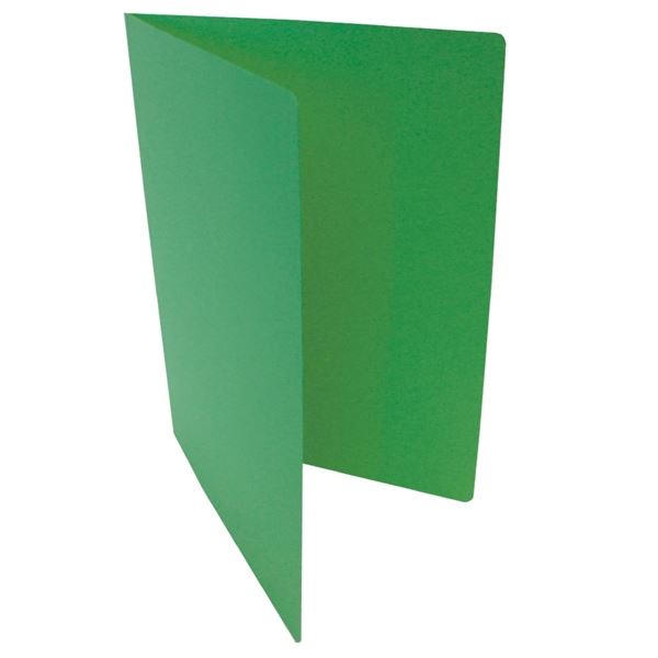 HITOffice A4 grün Papiermappen ohne Klappen, 20 Stück