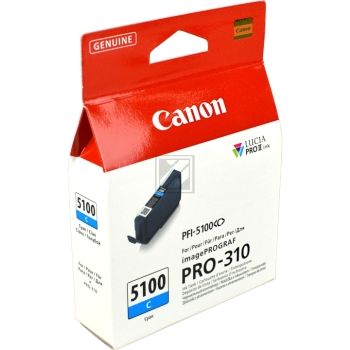 Original Canon 6953C001 / PFI-5100C Tinte cyan Original Canon 6953C001 / PFI-5100C Tinte cyan