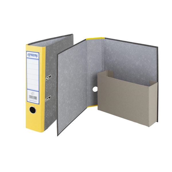 Emba-A4,Karton,7,5 cm,gelb,marmoriert