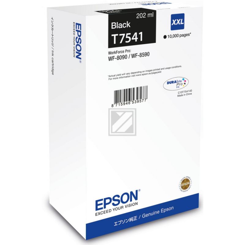 Original Epson C13T75414N / T7541 Tinte schwarz