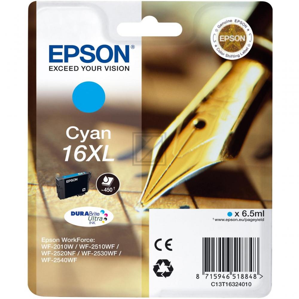 Original Epson C13T16324012 / 16XL Tinte cyan