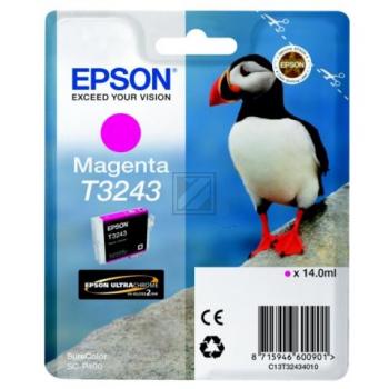 Original Epson C13T32434010 / T3243 Tinte magenta